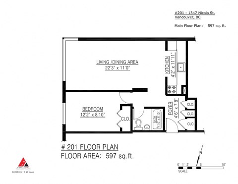 1347 Nicola Street 1-2 Beds Apartment for Rent - Photo Gallery 2