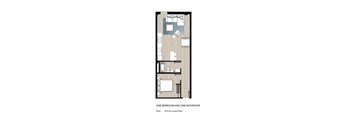 1 Bedroom, 1 Bathroom