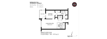 1 bed 1 bath Variation B