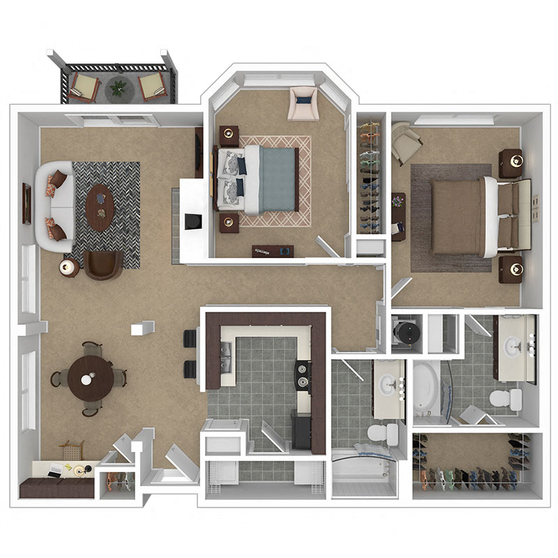 Meridian at Grandview C6 Floor Plan