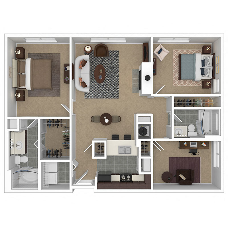 Meridian at Grandview D1 Floor Plan