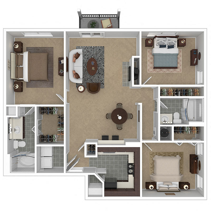 Meridian at Grandview D3 Floor Plan