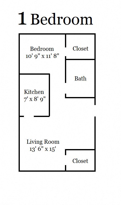 1 Bedroom Garden, 1 Bath