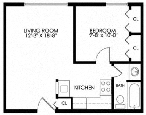 1 Bedroom 1 Bath