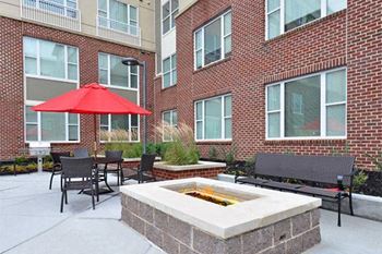 Outdoor Firepit at Link Apartments® Manchester, Richmond, VA, 23224