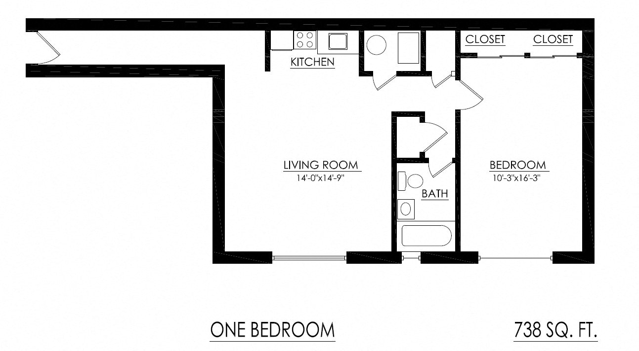 WJM Cedar Apartments 1 Bedroom Apartment