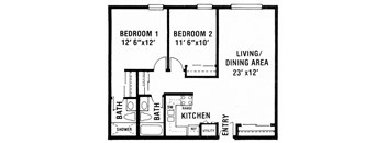 (130) 2 Bdrm, 2 Bth