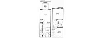 (130) 2 Bdrm Townhouse, 1.5 Bth