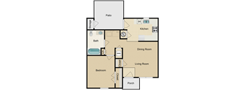 1 Bedroom, 1 Bathroom