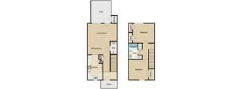 2 Bedroom, 1.5 Baths