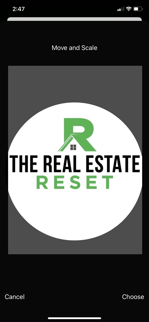 the real estate reset app logo