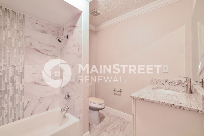 renovated bathroom for a rental house street