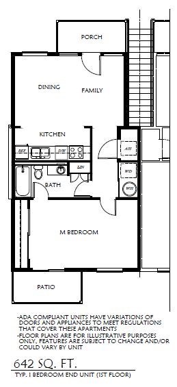 1 Bedroom 1st Floor