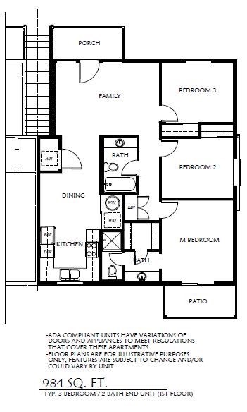 3 Bedroom 1st Floor