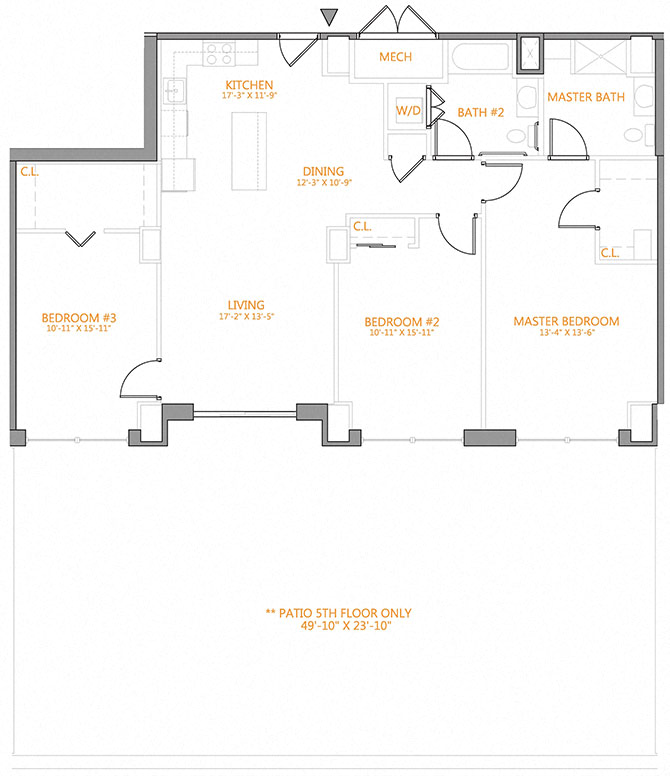 3 Bed/2 Bath-5-6L