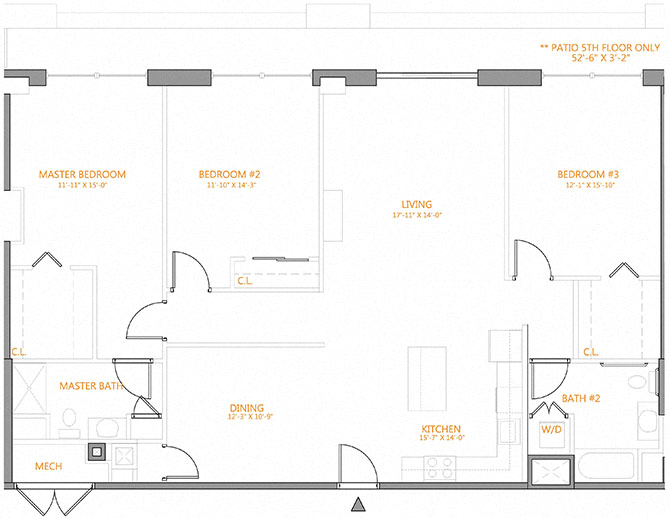 3 Bed/2 Bath-A