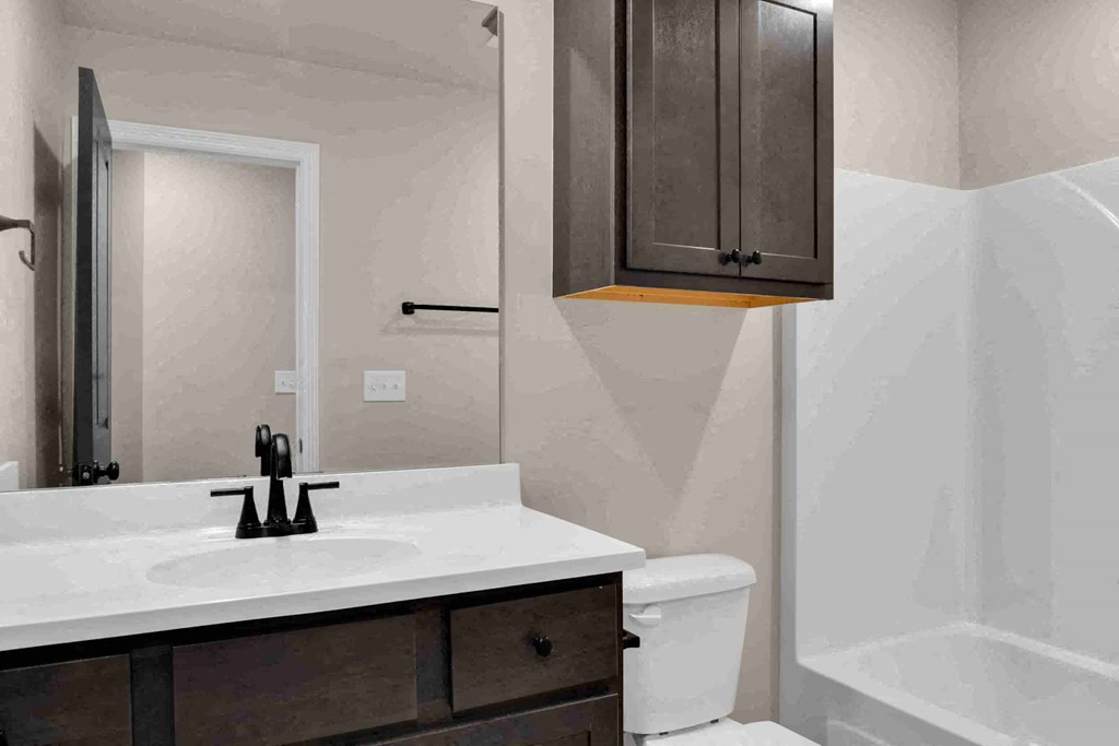 a bathroom with a sink and a toilet