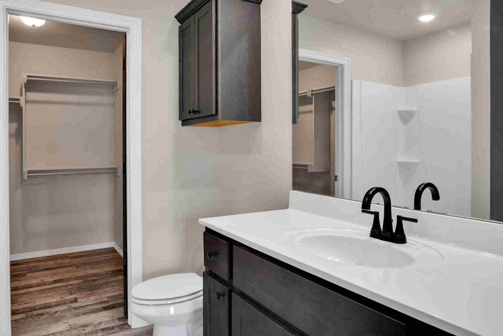 a bathroom with a sink and a toilet