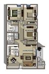 The Savannah floor plan at Summerville Station Apartments in Summerville SC