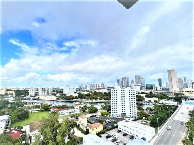 the view of the city from our balcony