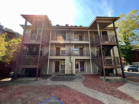 front view of the apartment building