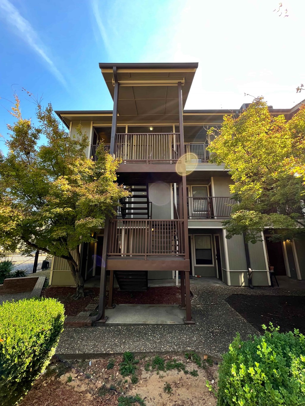 front view of the house from the street
