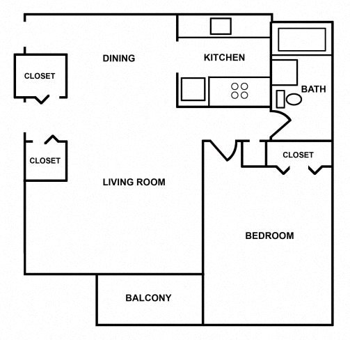 Floor Plans of Meadowbrook Apartments in Florence, MA