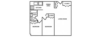 2 Bedroom/1 Bath