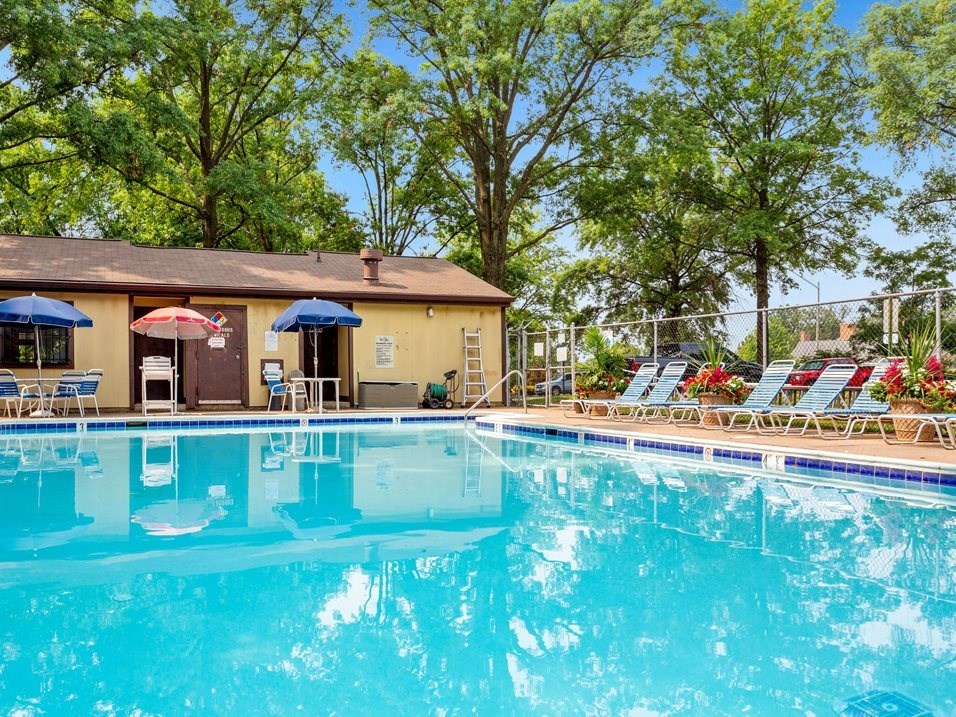 the swimming pool at our apartments with a pool