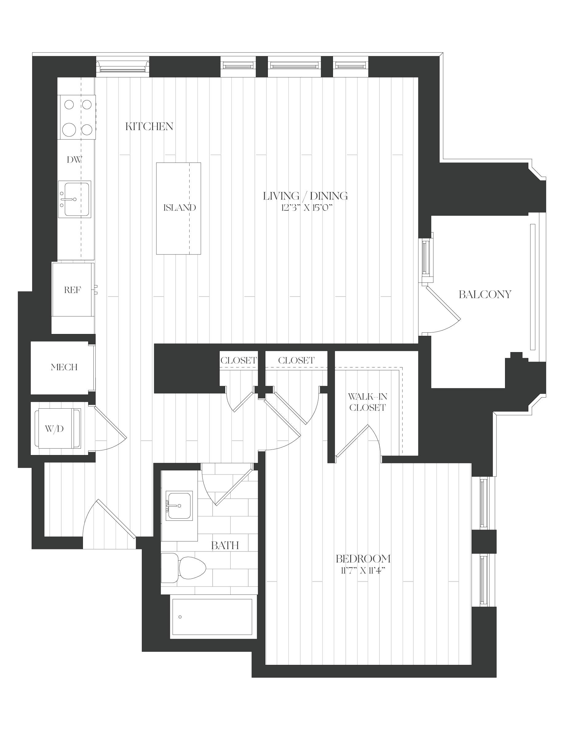 1 Bed/1 Bath-1B-3