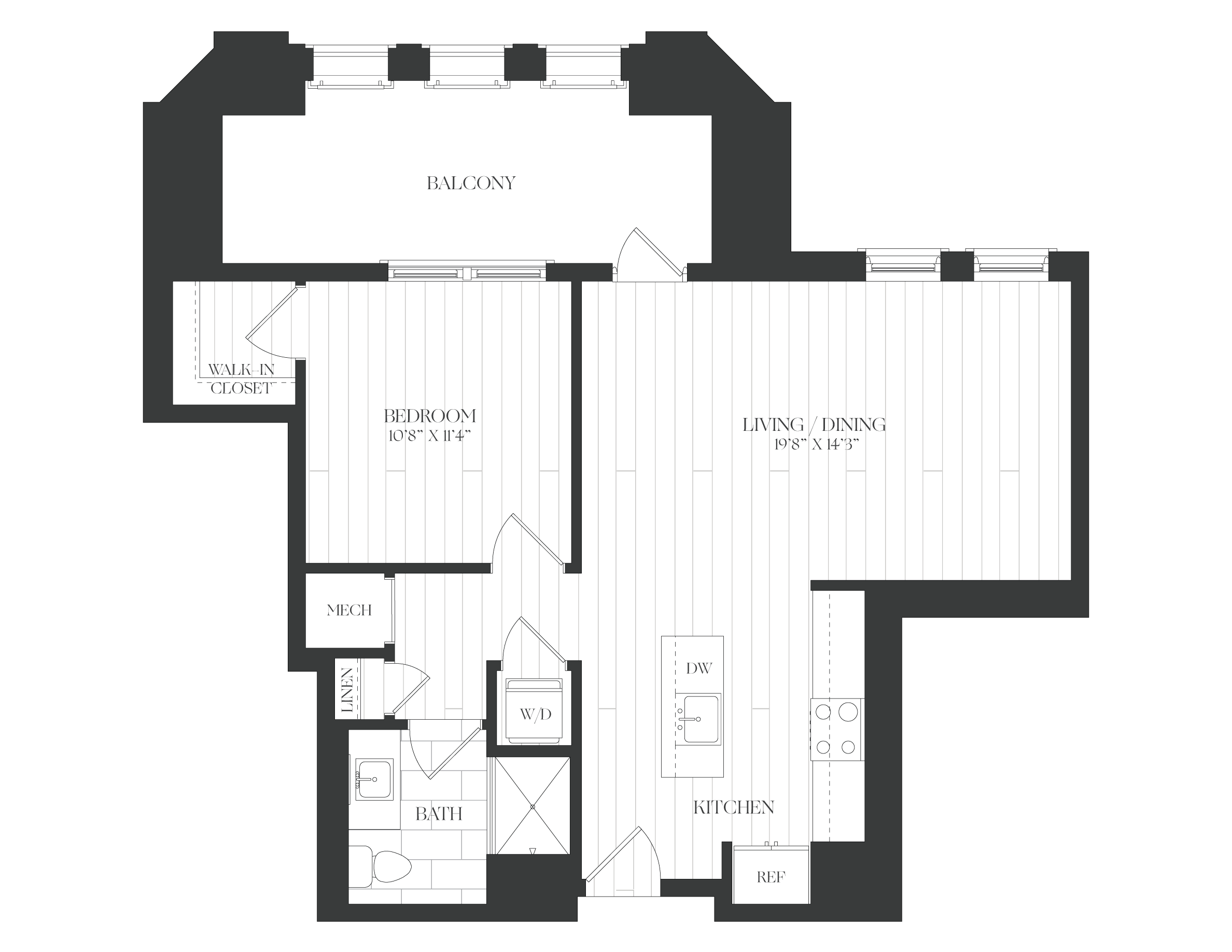 1 Bed/1 Bath-1B-4