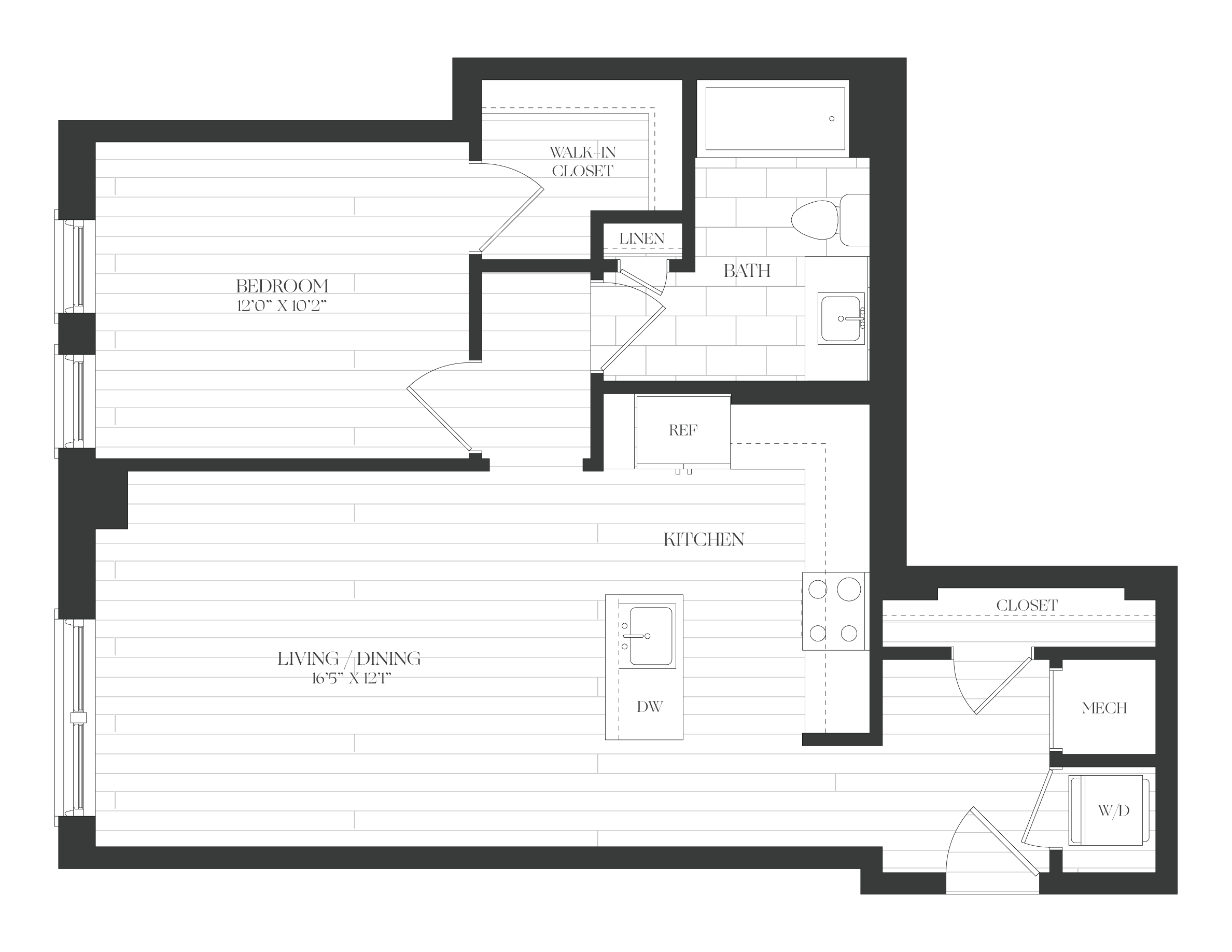 1 Bed/1 Bath-1B-6