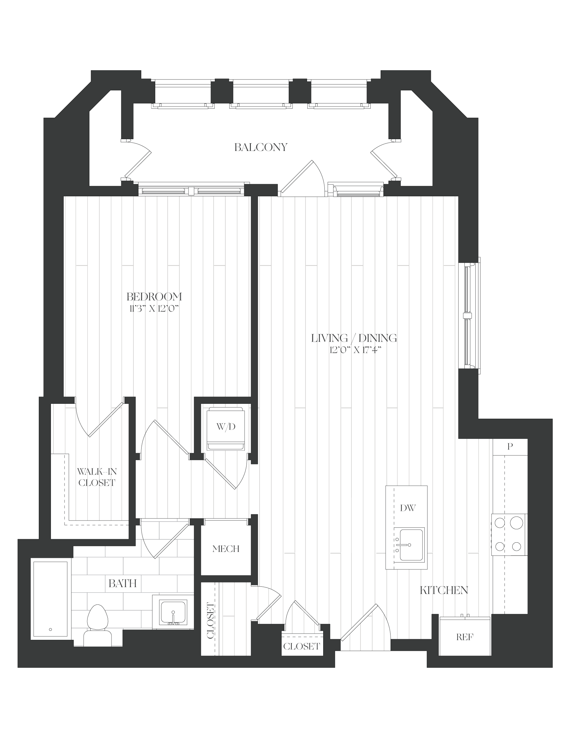 1 Bed/1 Bath-1B-7