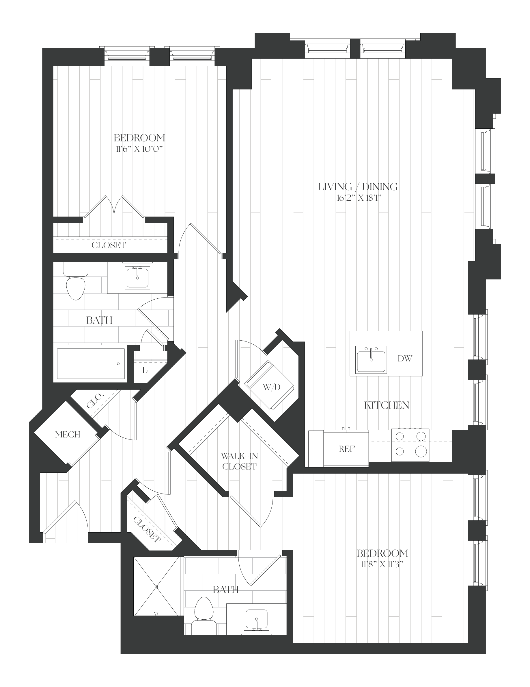 2 Bed/2 Bath-2B-5