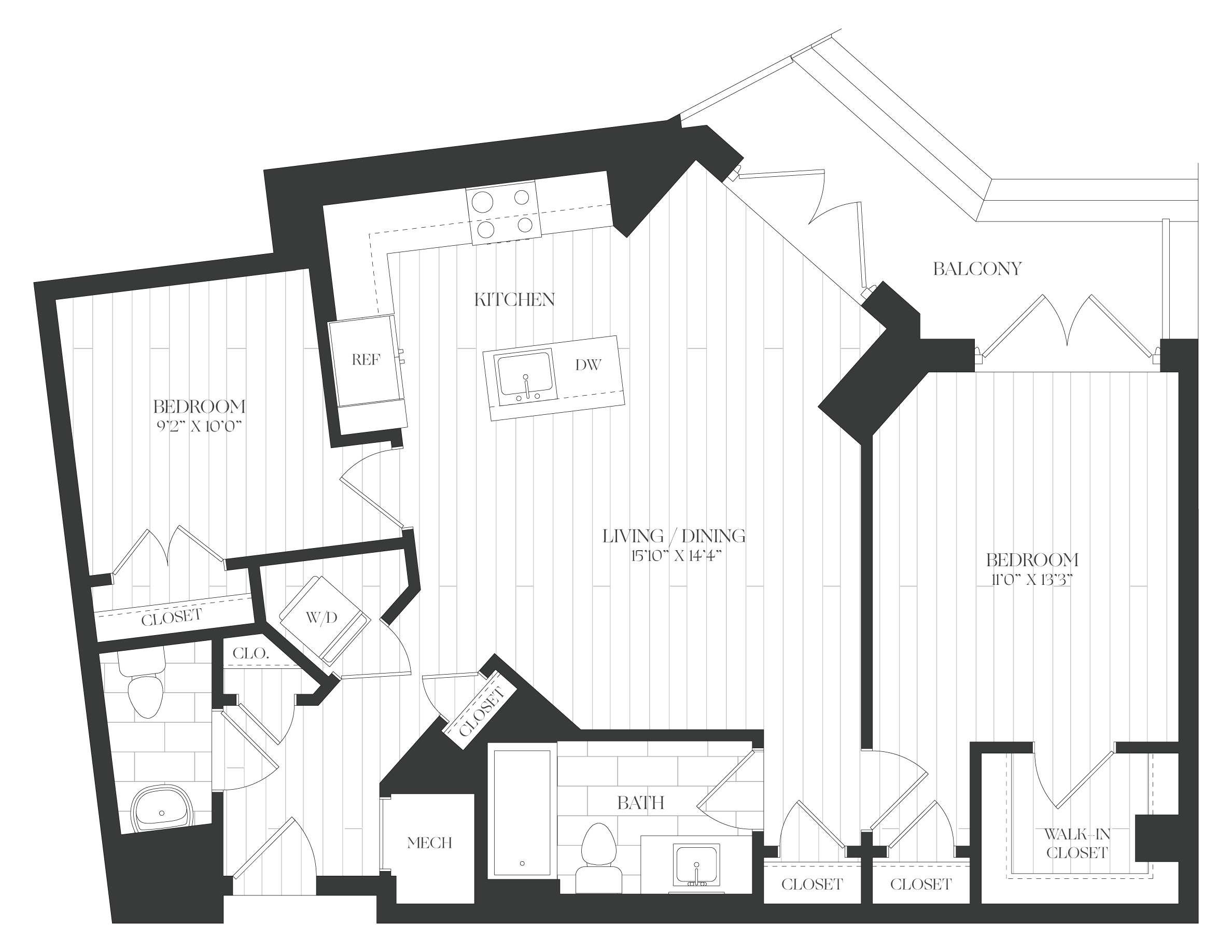 JR 2 Bed/1.5 Bath-2JR-3
