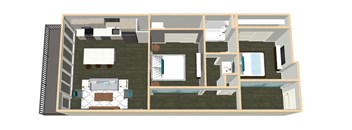 2 Bedroom 1 Bathroom