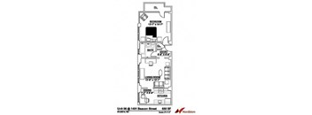 Floor plan at The Regent, Brookline, MA 02446