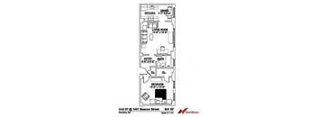 Floor plan at The Regent, Brookline, 02446