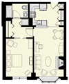 Floor plan Floor plan at Marion Square, Brookline, MA
