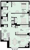 Floor plan Floor plan at Marion Square, Brookline,Massachusetts