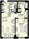 Floor plan Floor plan at Marion Square, Brookline,Massachusetts