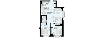 Floor plan at Marion Square, Brookline, MA 02446