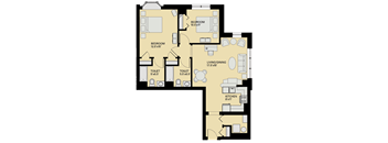 Floor plan at Marion Square, Brookline, 02446