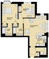 Floor plan Floor plan at Marion Square, Brookline, 02446