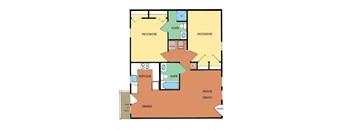 2 Bedrooms, 2 Bathrooms