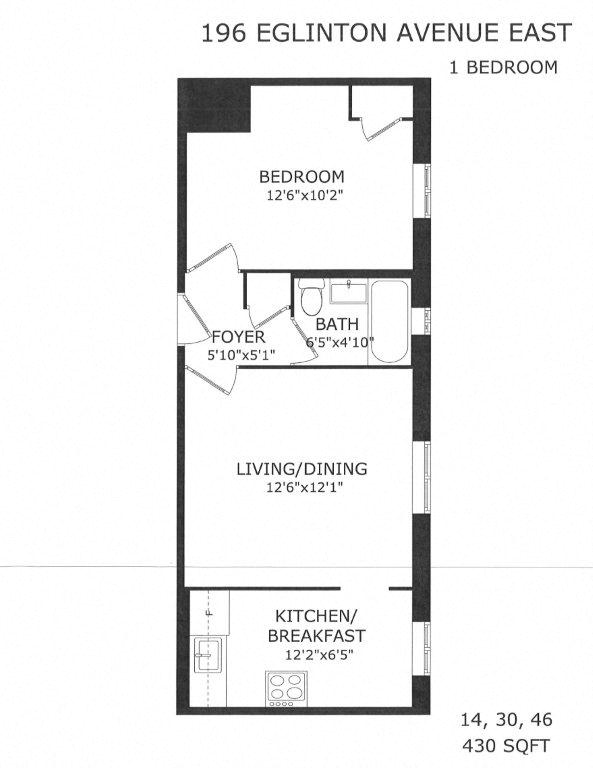 196 Eglinton Avenue East Studio-1 Bed Apartment for Rent - Photo Gallery 12