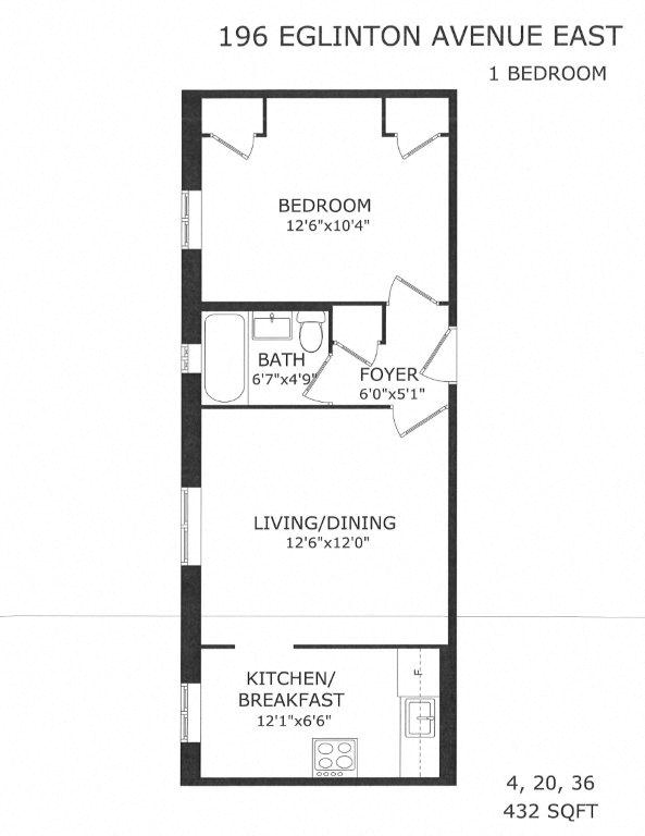 196 Eglinton Avenue East Studio-1 Bed Apartment for Rent - Photo Gallery 13