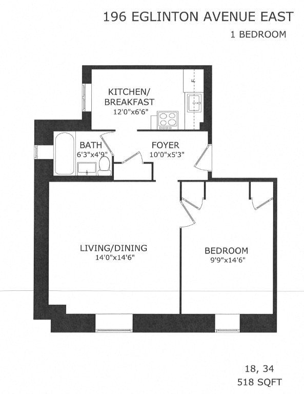 196 Eglinton Avenue East Studio-1 Bed Apartment for Rent - Photo Gallery 14