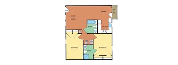 2 Bedrooms, 2 Bathrooms