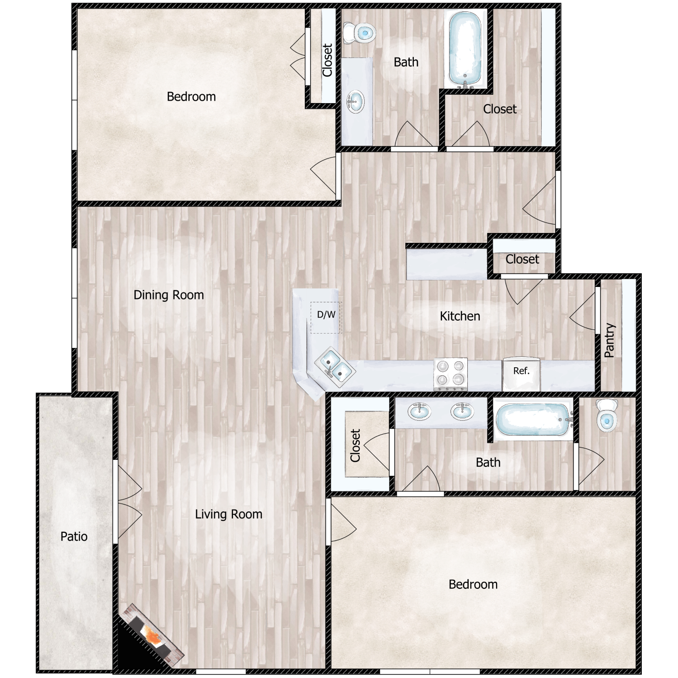 2x2 1500 Sq Ft